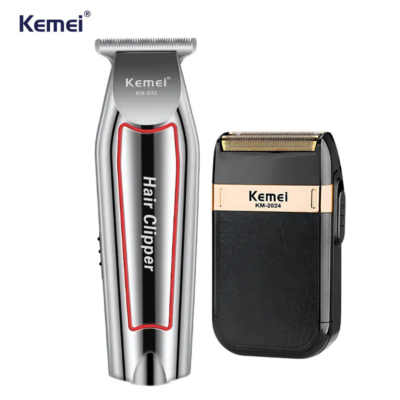 Maquina de Acabamento Km-032 + Barbeador Km-2024 | Kemei ®