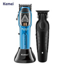 Máquina de Corte 10w Km-1763 + Máquina de Acabamento 5w Km-2299 | Kemei ®