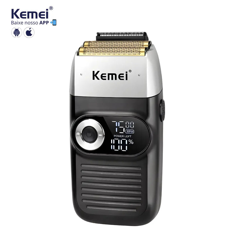 Barbeador Elétrico 3x velocidades Km-2026 | Kemei ®