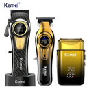 Kit Máquina de Corte Km-2242 + Acabamento Km-1677 + Shaver Km-TX10  | Kemei ®