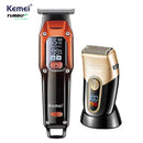 Kit Profissional Máquina de Acabamento Km-658 + Shaver Km-3209 | Kemei ®