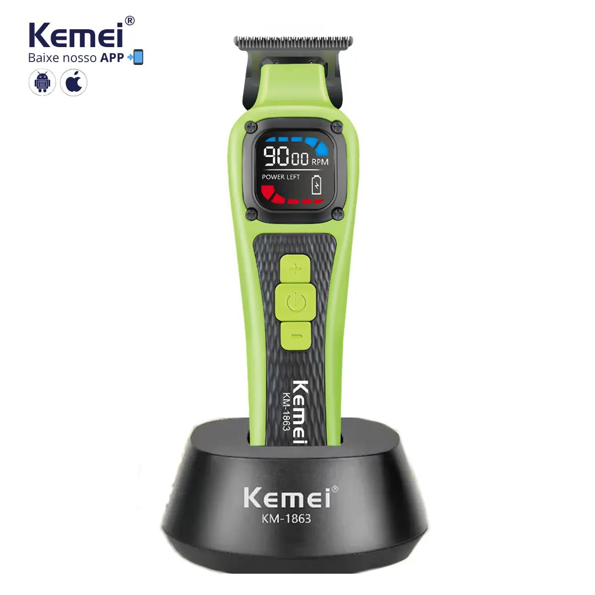 Máquina de Acabamento Profissional Km-1863 | Kemei ® Máquina de Acabamento Profissional Km-1863 | Kemei ®