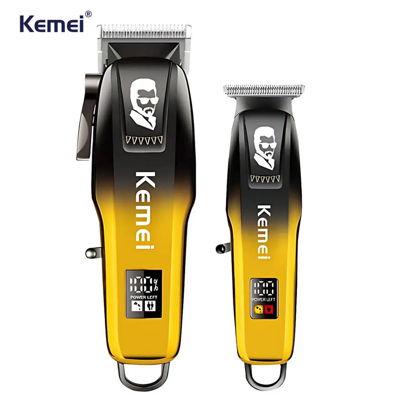 Kit Máquina de Corte Profissional + Acabamento Km-8501 | Kemei ®