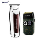 Kit Profissional Máquina de Acabamento Km-9163 + Shaver Km-2027 | Kemei ®
