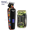 Kit Profissional Máquina de Acabamento Km-Max5090 + Shaver Km-TX7 | Kemei ®