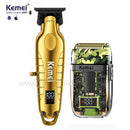 Kit Profissional Máquina de Acabamento Km-2293 + Shaver Km-TX7 | Kemei ®