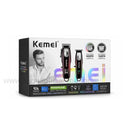 Kit Profissional 2x máquinas Corte + Acabamento Km-8526 | Kemei ®