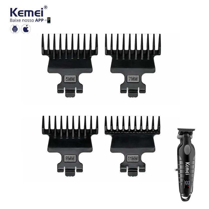 Kit 4x Pentes 5 7 9 11 mm Para Máquina KM-2293 | Kemei ®