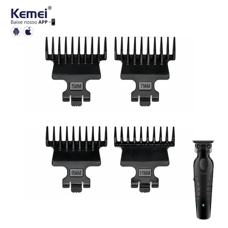 Kit 4x Pentes 5 7 9 11 mm Para Máquina KM-2299 | Kemei ®