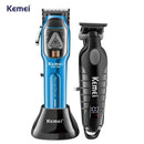 Kit Profissional Máquina de Corte Km-1763 + Acabamento Km-2293 | Kemei ®