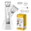 Kit Aparador Íntimo À Prova D'agua Km-1847 + Barbeador Km-1112 | Kemei ®