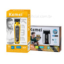 Kit Profissional Máquina de Acabamento 8w Km-1855 + Shaver Km-T402 | Kemei ®