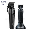 Kit Profissional Máquina de Corte 10w Km-1858 + Acabamento Km-2299 | Kemei ®