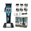 Máquina de Corte Brushless Profissional +Base Carregadora Km-1911 | Kemei ®