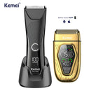 Kit Aparador Íntimo à Prova D'agua Km-1848 + Shaver Km-T360 | Kemei ®