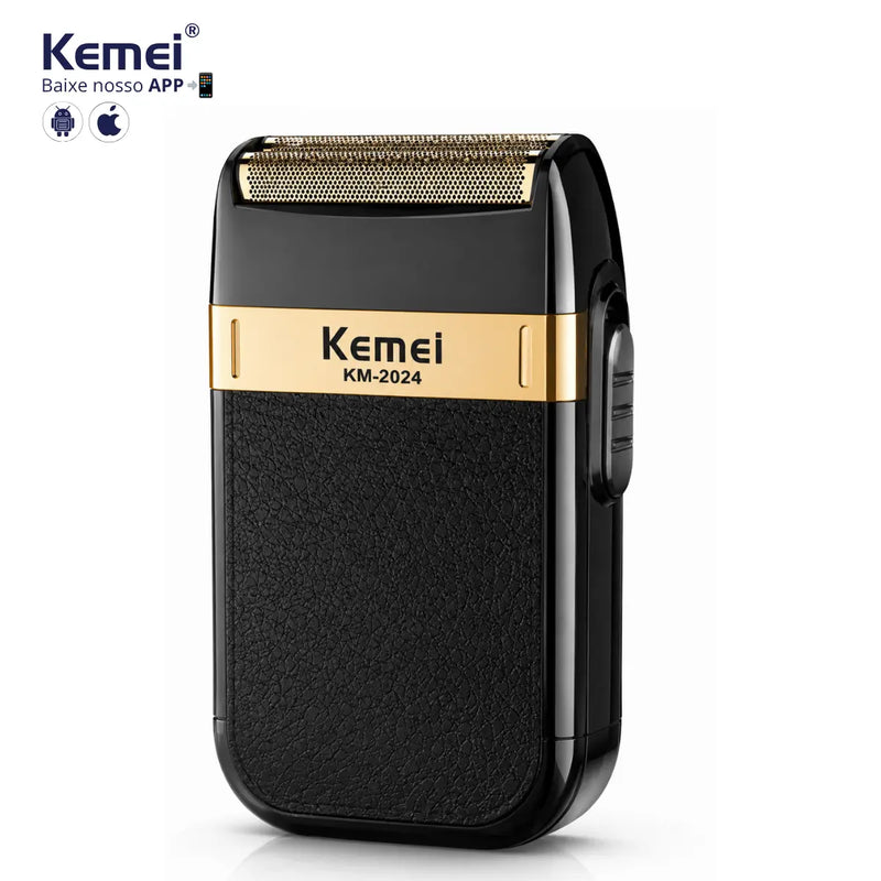 Barbeador Elétrico Compacto Profissional Km-2024 | Kemei ®
