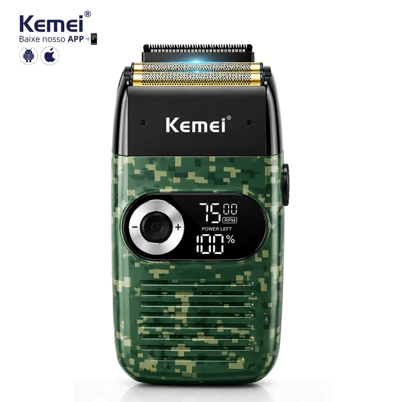 Barbeador Elétrico Profissional 3x velocidades Km-2027 | Kemei ®