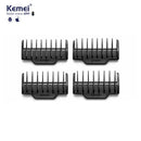 Kit 4x Pentes 1 2 4 6 mm Para Aparador de pelos KM-1910 | Kemei ®