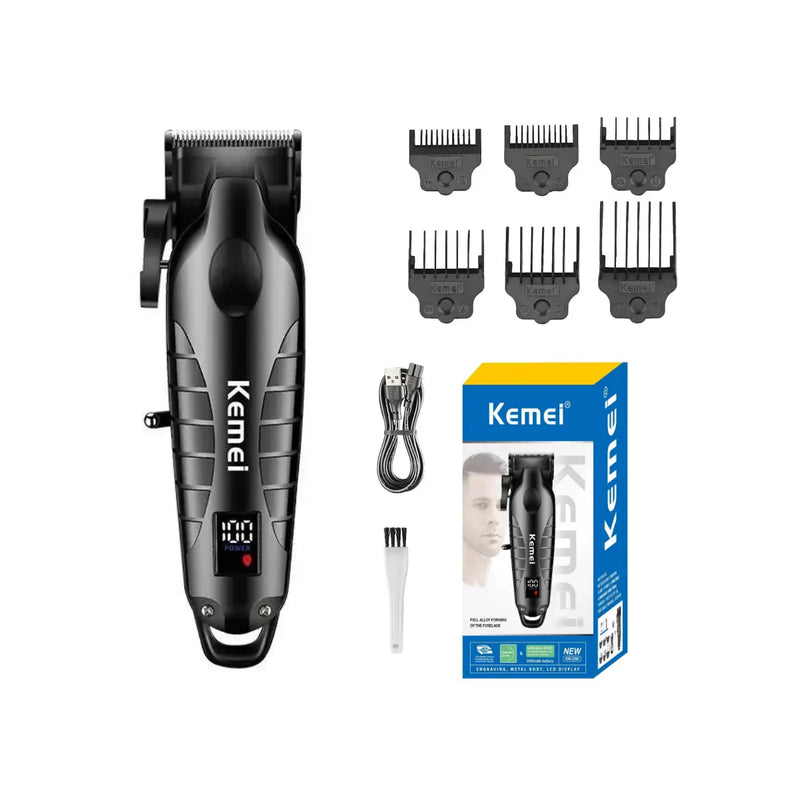 Kit Pro Máquina de Corte Km-2290 + Acabamento Km-2293 + Shaver Km-1102 | Kemei ®