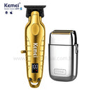 Kit Profissional Máquina de Acabamento Km-2293 + Shaver Km-TX1 | Kemei ®