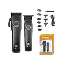 Kit Profissional Máquina de Corte + Acabamento 8w Km-1827 | Kemei ®