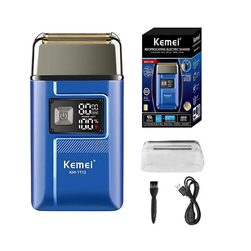Lançamento Barbeador Elétrico 8.000 RPM IPX6 (resistente a água) Km-1112 | Kemei ®