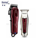 Kit Profissional Máquina de Corte Km-2600 + Acabamento Km-9163 | Kemei ®