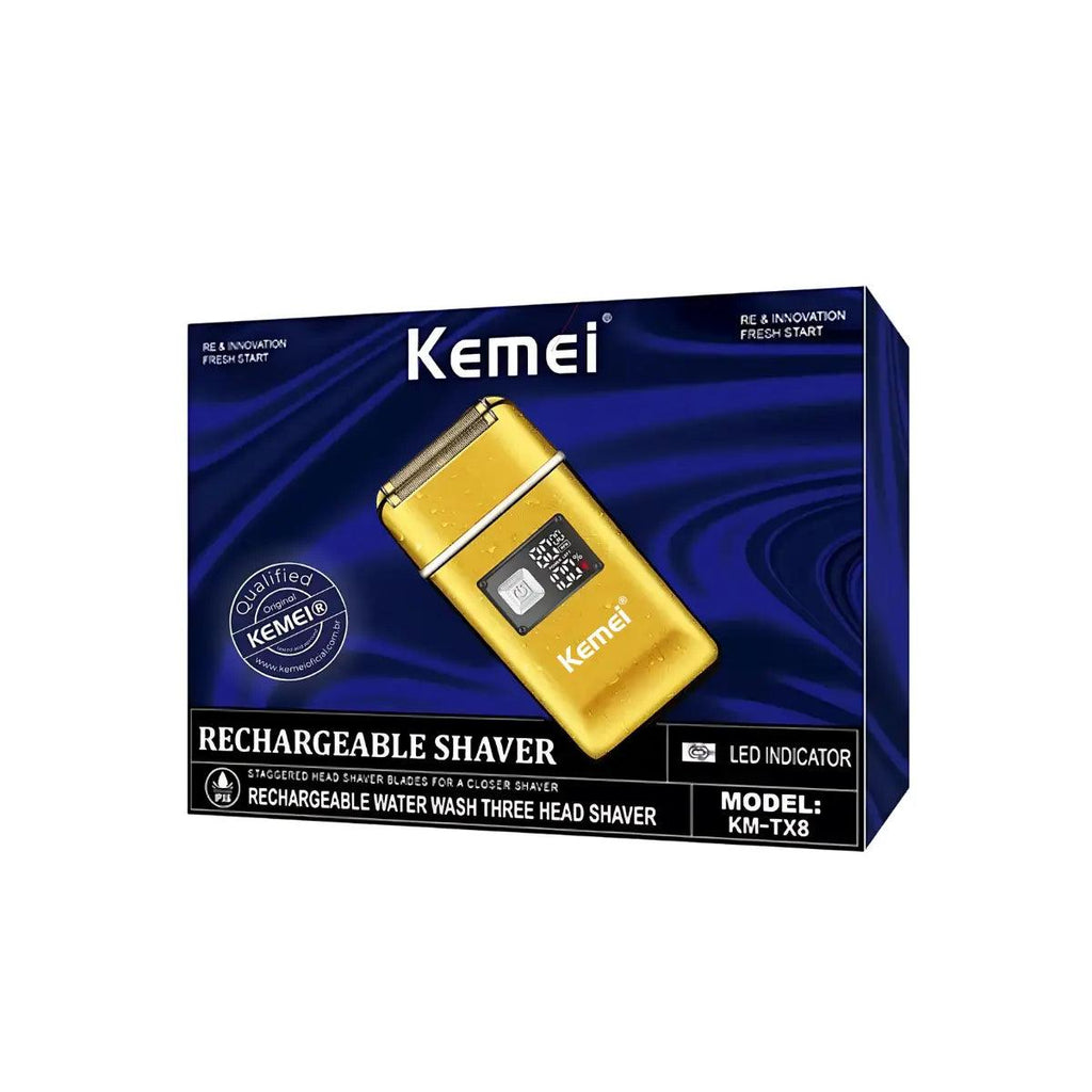 Barbeador Elétrico 2x Velocidades Km-TX8 | Kemei ® Barbeador Elétrico 2x Velocidades Km-TX8 | Kemei ®