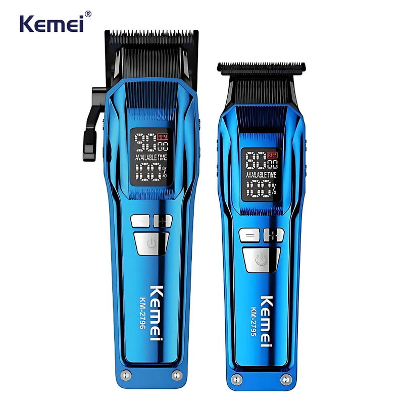 Kit Máquina de Corte 10w + Acabamento 8w Km-2797 | Kemei ®