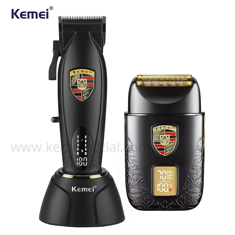 Máquina de Corte Brushless 10w com Base Km-2230 + Shaver Km-T93 | Kemei ®