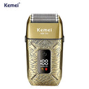 Barbeador Elétrico IPX6 3x Lâminas 7.500 RPM Km-T91 | Kemei ®