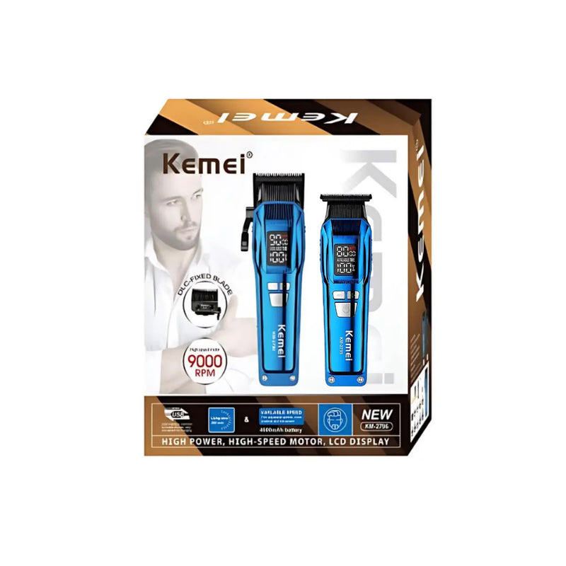 Kit Máquina de Corte 10w + Acabamento 8w Km-2797 | Kemei ®