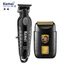 Kit Profissional Máquina de Acabamento Km-2293 + Shaver Km-T93 | Kemei ®