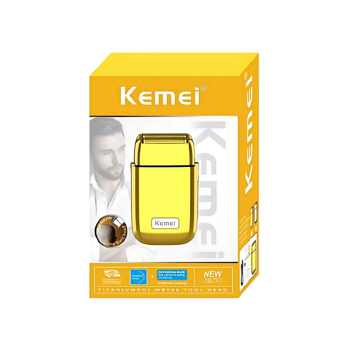 Barbeador Elétrico Profissional Km-TX1 | Kemei ®