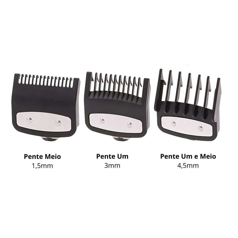 Kit 3x Pentes Especiais ( 1/2. 1. e 1-1/2. ) Para Máquina Corte KM-2242 | Kemei ®