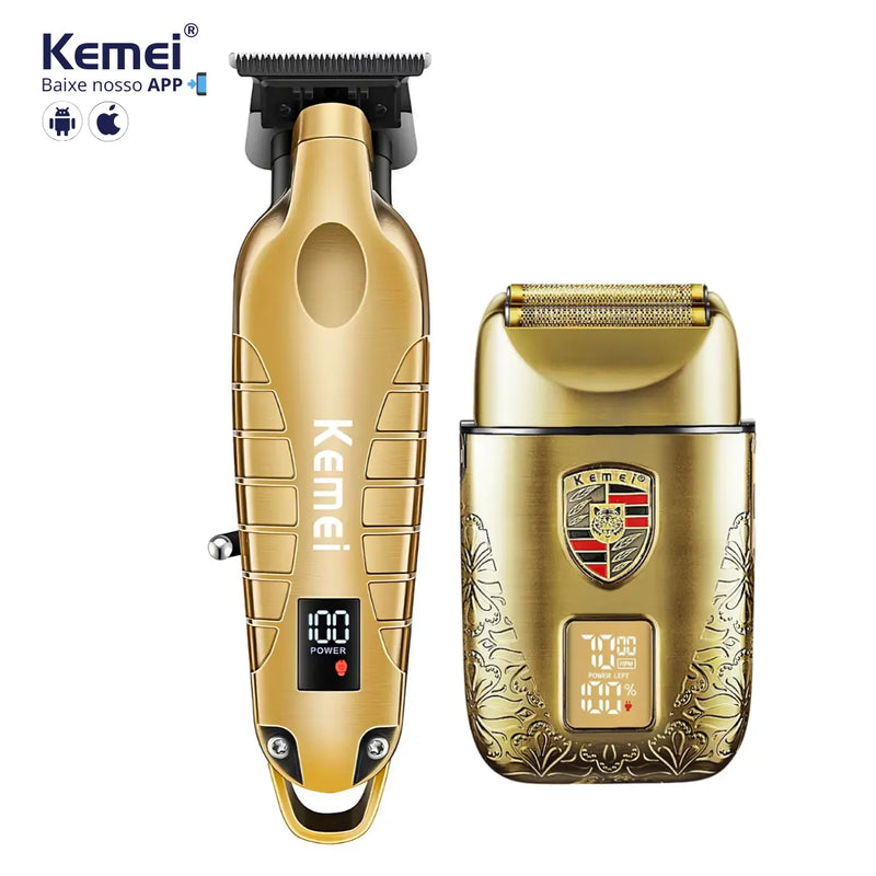 Máquina de Acabamento 0Gap Km-2293 + Shaver Km-T93 | Kemei ®