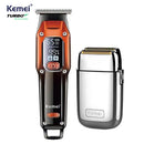 Kit Profissional Máquina de Acabamento Km-658 + Shaver Km-TX1 | Kemei ®