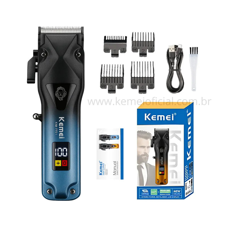 Máquina de Cortar Cabelo 7.200 RPM Profissional Km-1781 | Kemei ®