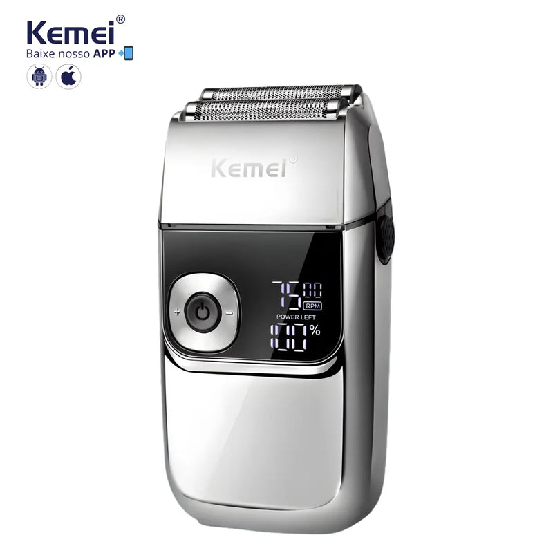 Barbeador Elétrico 3x velocidades Profissional Km-2028 | Kemei ®