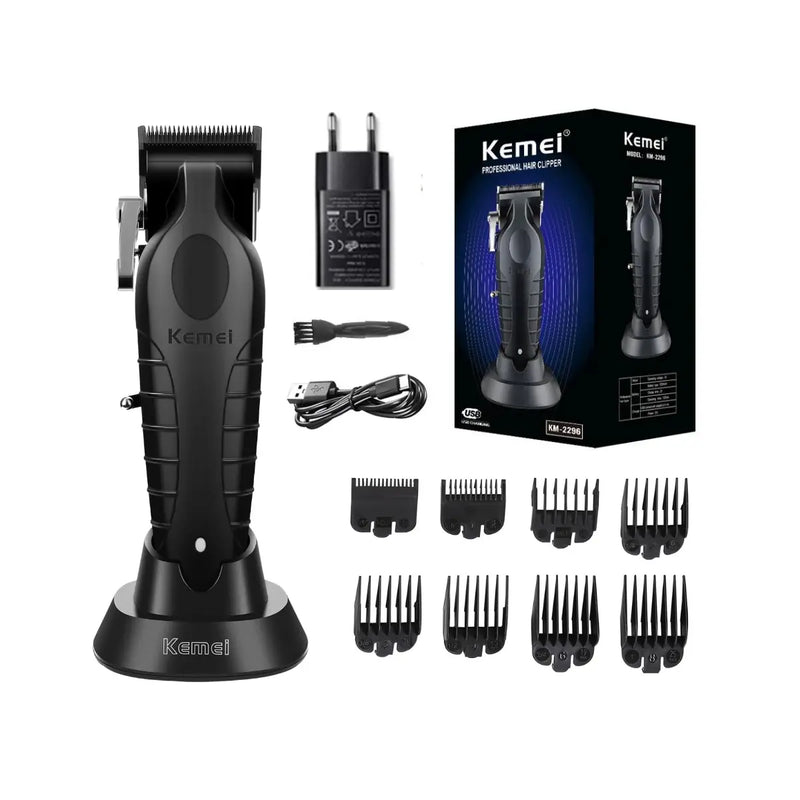 Máquina de Corte Profissional com Base Carregadora Km-2296 | Kemei ®