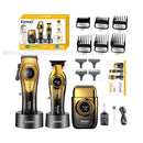 Kit Profissional Máquina de Corte + Acabamento + Shaver Km-8557 | Kemei ®