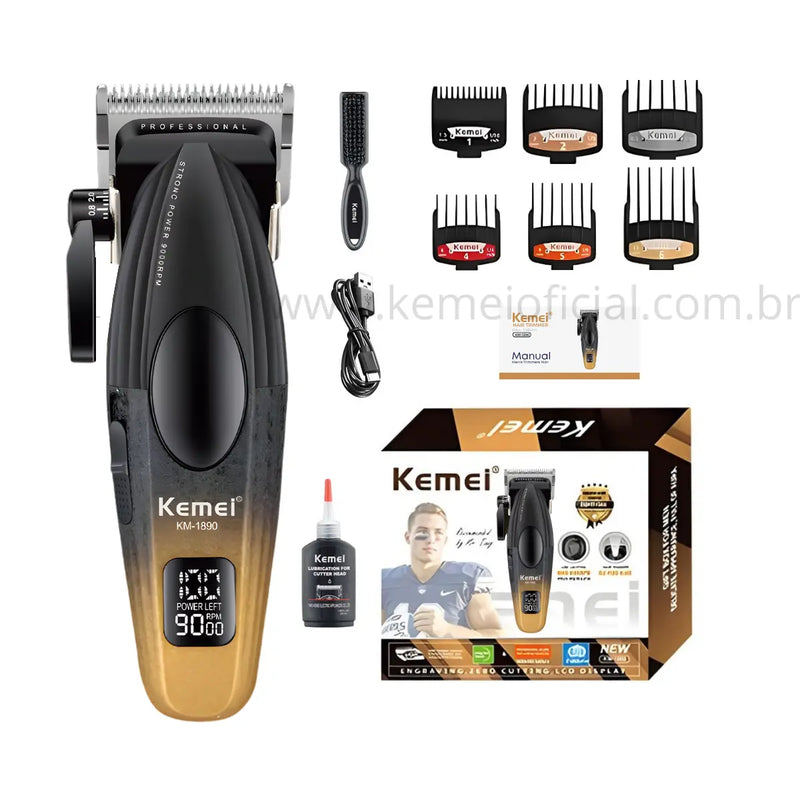 Máquina de Corte Compacta Profissional +9000 RPM Km-1890 | Kemei ®
