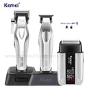 Kit Máquina de Corte Km-1798 + Acabamento Km-3023-702 + Shaver Km-T402 | Kemei ®