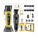 Kit Profissional Máquina de Corte Km-90-4 + Acabamento Km-2293 | Kemei ®