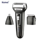 Barbeador Elétrico 3 em 1 Profissional Km-6558 | Kemei ®