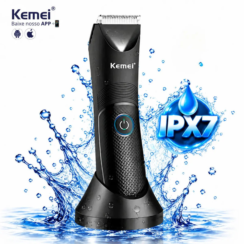 Aparador Íntimo À Prova D'agua Profissional Proteção IPX7 Km-1838 | Kemei ®