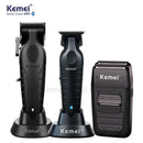 Kit Máquina de Corte Km-2296 + Acabamento Km-2299-B + Shaver Km-1102 | Kemei ®