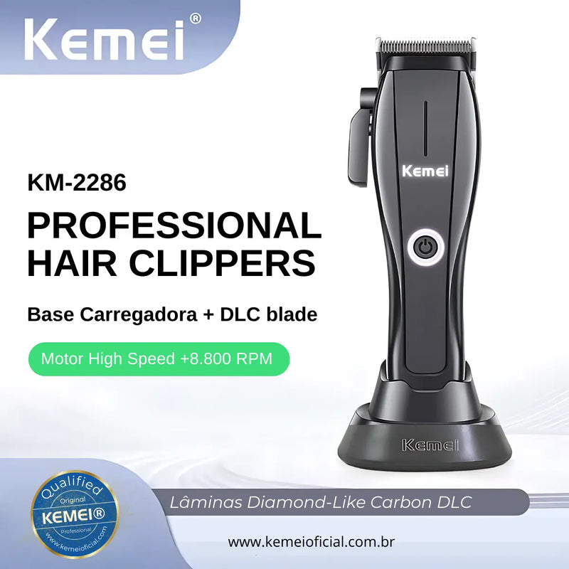 Máquina de Corte 7w Profissional 8.800 RPM + Base Km-2286 | Kemei ®