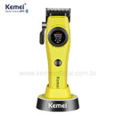 Máquina de Corte Brushless Profissional +Base Carregadora Km-1735 | Kemei ®