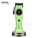 Máquina de Corte Brushless Profissional +Base Carregadora Km-1735 | Kemei ®